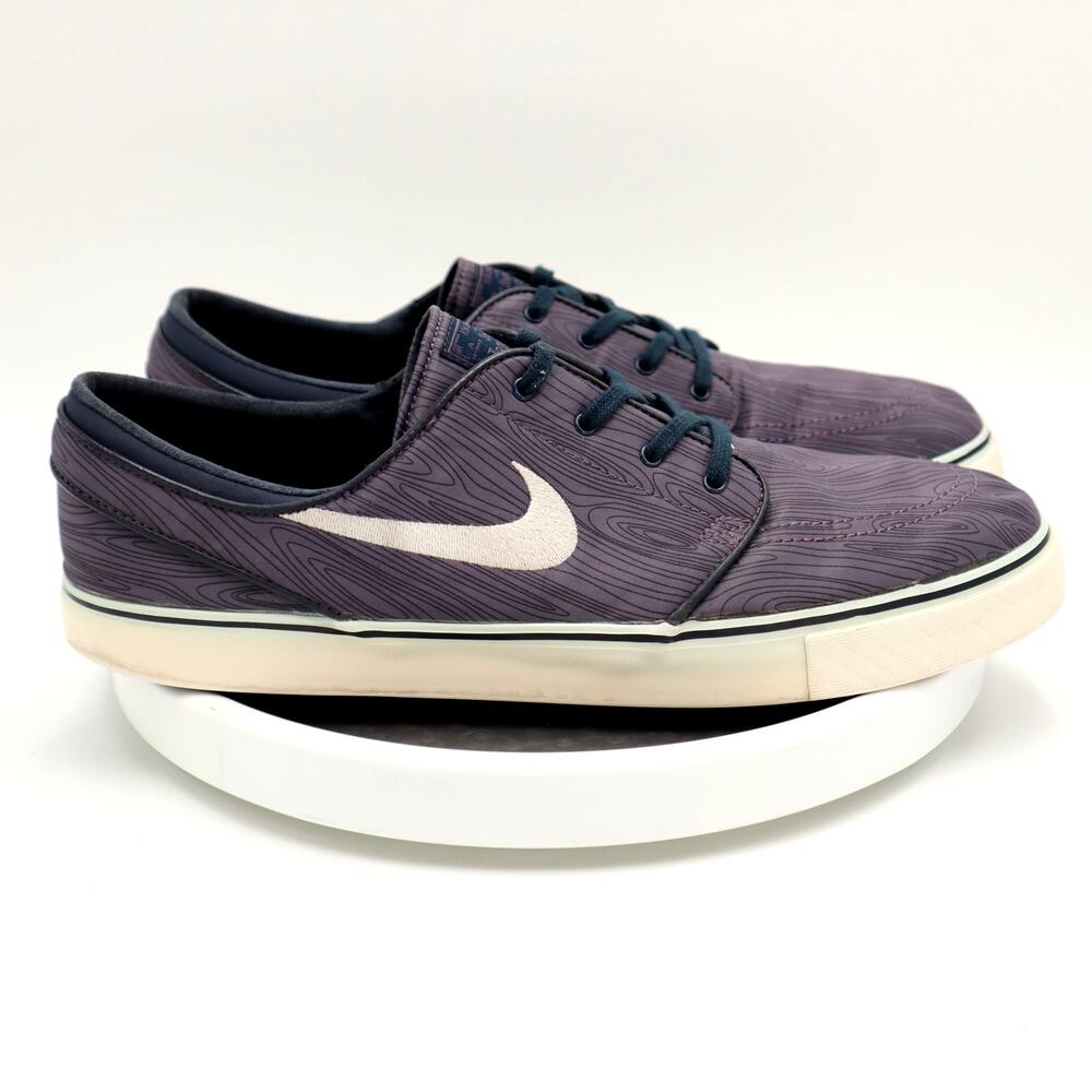 Nike SB Stefan Janoski Blue Woodgrain Mens Sz 13 Shoes Skate Sneakers 652975-501